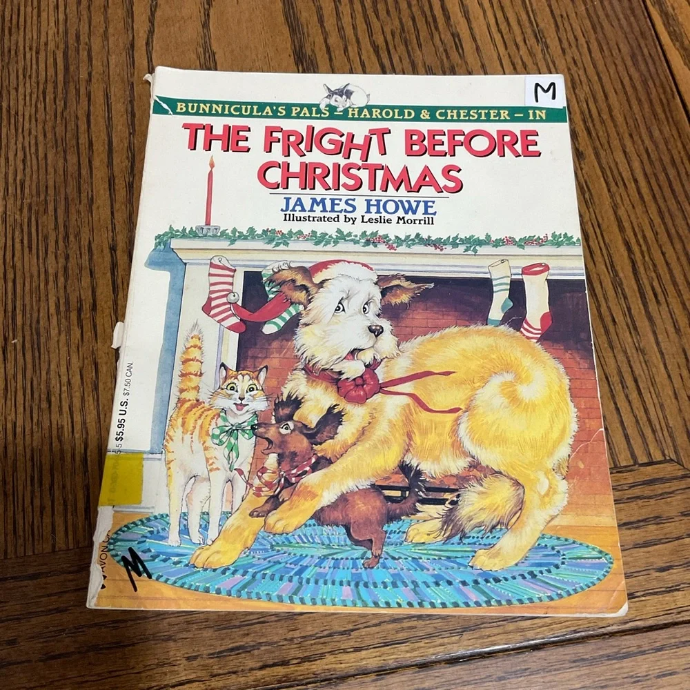Christmas books:Bunnicula, Santa Dog, Teeny Witch, Carols, Black Lagoon, Mystery